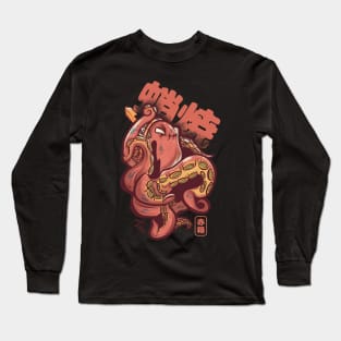 Octopus Anime Manga Design Long Sleeve T-Shirt